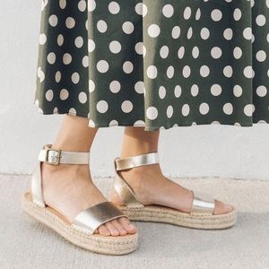 A pair of Soludos Cadiz sandals